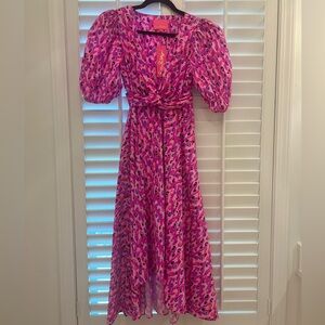 Lilly Pulitzer Vibrant Pink High Low Dress